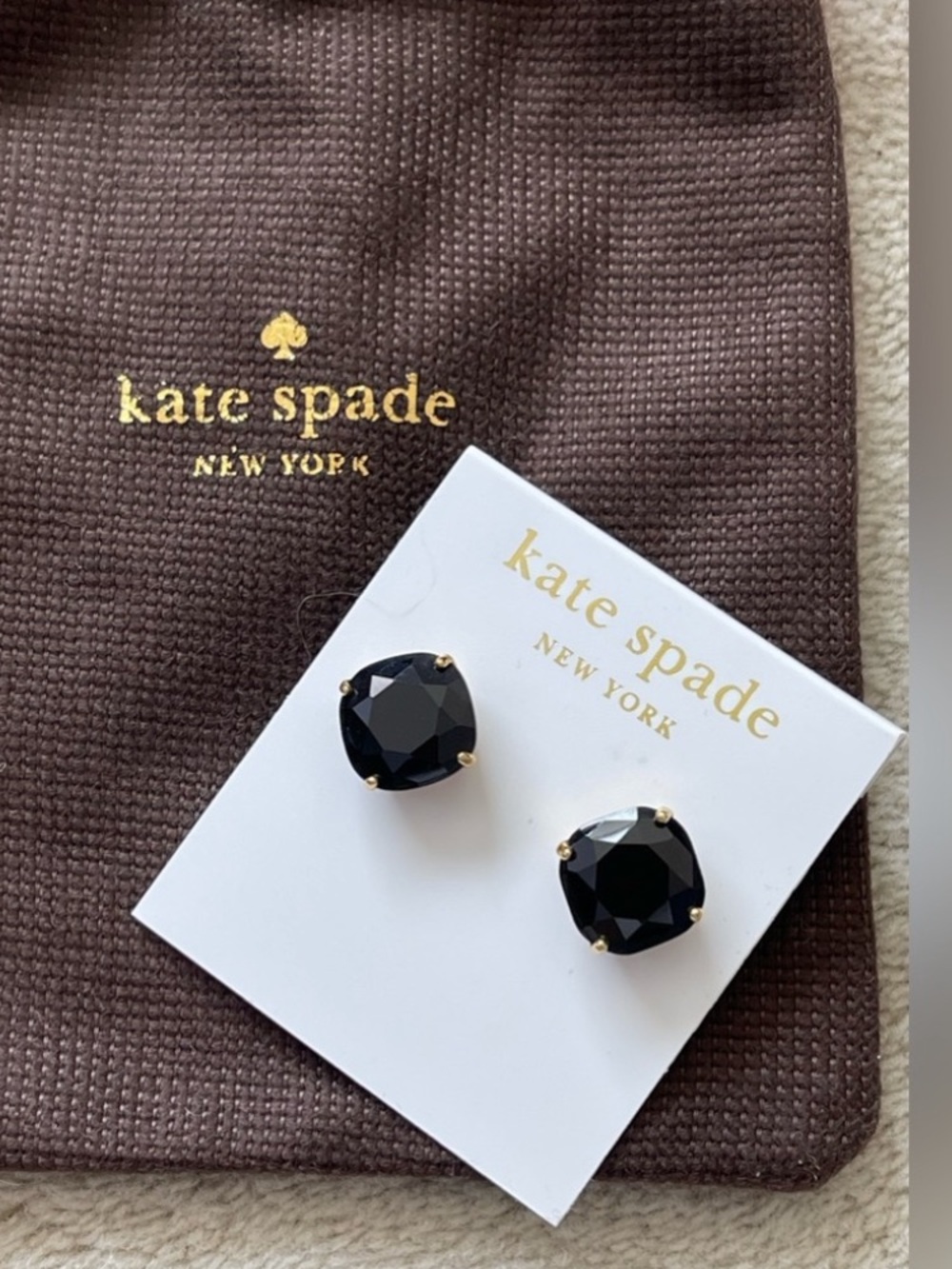 kate Spade Black Studs Earrings